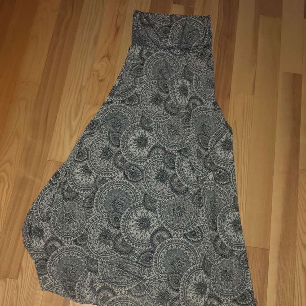 Long printed skirt